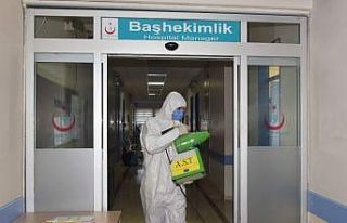 Aliağa’da, koronavirüse karşı dezenfeksiyon...