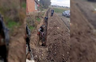 Altıntaş’ta yeni su hattı çalışmaları