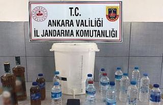 Ankara jandarmasından kaçak ve sahte içki operasyonu