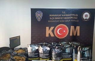 Antalya’da gümrük kaçağı tütün ve sigaralar...