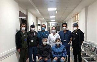 Aort damarları yırtılan kardeşler ADÜ’de gerçekleşen...
