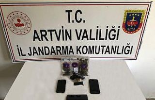 Artvin’de düzenlenen uyuşturucu operasyonunda...