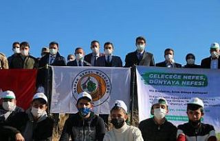 Aşkale’de bin 500 fidan toprakla buluştu