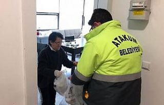 Atakum’da karantinadaki vatandaşların yemeği...