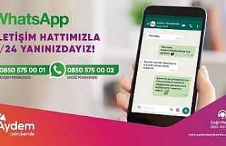 Aydem ve Gediz Perakende, müşterilerine bir WhatsApp...