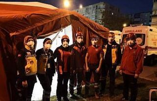 Aydın UMKE ekipleri deprem bölgesindeki çalışmalarına...