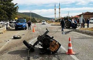 Aydın’daki kazada traktör ikiye ayrıldı