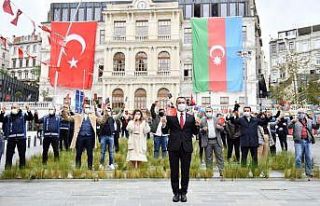 Azerbaycan’ın Karabağ zaferi Beyoğlu’nda büyük...