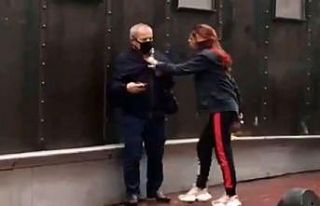 Babası yaşında adamı tekme tokat dövüp başına...