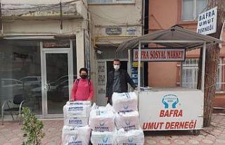Bafra Umut Derneği’nden İzmir’e destek