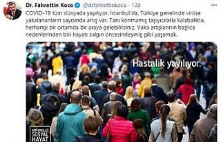 Bakan Koca’dan tanı konmamış korona virüs taşıyıcılarına...