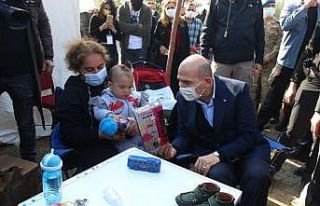 Bakan Soylu’dan Ayda’ya ziyaret