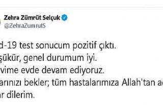 Bakan Zehra Zümrüt Selçuk: "Covid-19 test...