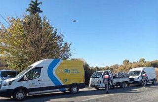 Balıkesir’de trafik havadan denetlendi
