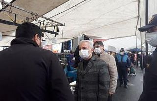 Başakşehir’de pazarlarda korona virüs denetimi