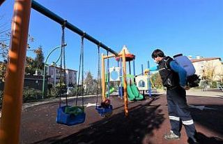 Başiskele’de dezenfekte çalışmaları devam ediyor