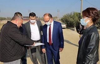 Başkan Akın çalışmaları yerinde inceledi