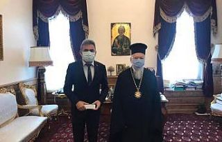 Başkan Aksoy, Rum Patriği Bartholomeos’la görüştü