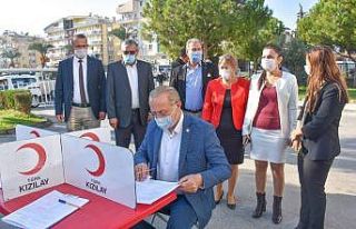 Başkan Atabay’dan kan bağışına büyük destek