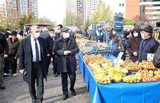 Başkan Çolakbayrakdar’dan pazarda korona virüs...