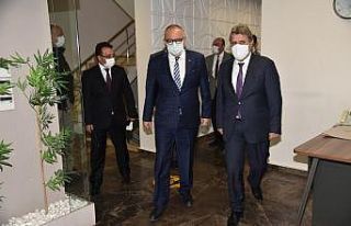 Başkan Ergün misafirlerini ağırladı