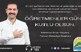 Başkan Geylani’den Öğretmenler Günü mesajı