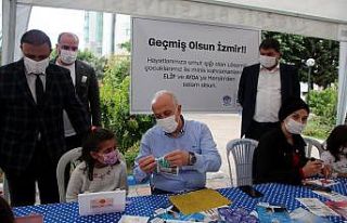 Başkan Gültak, lösemili çocuklarla birlikte maske...