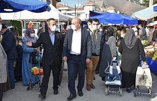 Başkan Kılıç, pazar alanındaki denetimlere katıldı