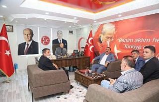 Başkan Sunar ve Başkan Eser’den Karataş’a ziyaret