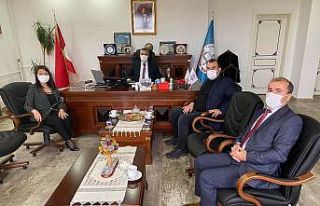 Başkan Tekin İl Milli Eğitim Müdürü Çelik’i...