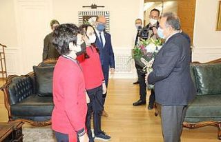 Başkan Yalçın’a Öğretmenler Günü ziyareti
