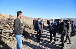 Başkanlar deprem bölgesinde inceleme yaptı