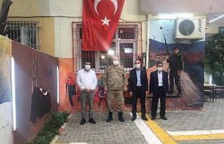 Batman İl Jandarma Komutanı Çakmak şehit aileleri...