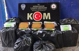 Batman’da 145 kilo kıyılmış tütün ele geçirildi
