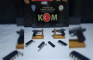 Batman’da durdurulan araçtan ruhsatsız silah çıktı
