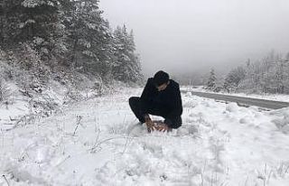 Bayburt’un yüksek kesimlerinde kar yağışı etkili...