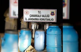 Bayramiç’te kaçak içki operasyonu