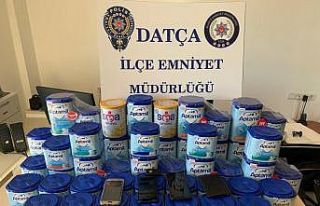 Bebek maması hırsızları Datça’da yakalandı