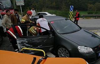 Beykoz’da trafik kazası; 1 yaralı