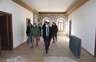 Beylerbeyi Sarayı restorasyon çalışmalarında...