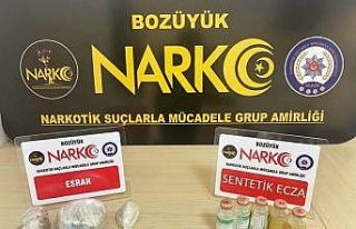 Bilecik’te durdurulan araç içinde uyuşturucu...