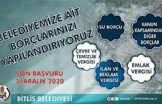 Bitlis Belediyesinde vergi afları için müracaatlar...