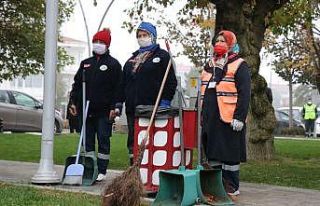 Bolu’da, 10 Kasım töreninde hayat durdu