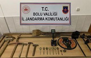 Bolu’da kaçak kazı operasyonu: 5 gözaltı