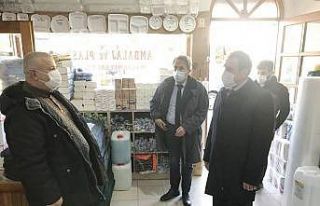 Burhaniye’de Kaymakam Memiş koronavirüs denetimi...