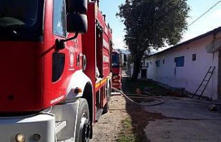 Burhaniye’de kümes yangını