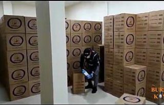 Bursa’da 1 milyon liralık kaçak makaron ele geçirildi