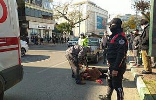 Bursa’da araba çarpan yaşlı kadının feryadı...