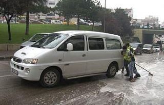 Bursa’da araçlar yollarda dans etti