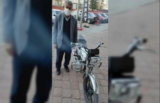 Çalıntı motosikleti internette satmak isterken...